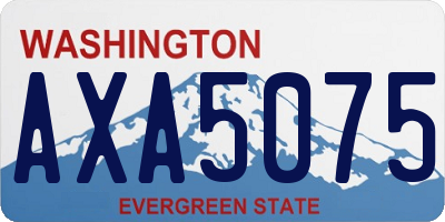 WA license plate AXA5075