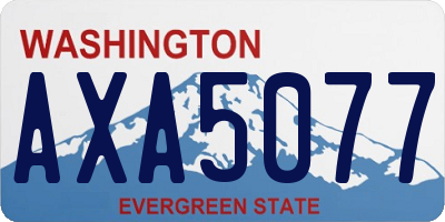 WA license plate AXA5077