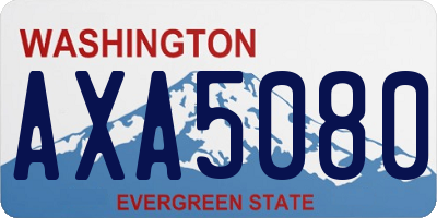WA license plate AXA5080