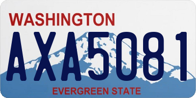 WA license plate AXA5081