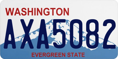 WA license plate AXA5082