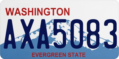 WA license plate AXA5083