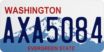 WA license plate AXA5084