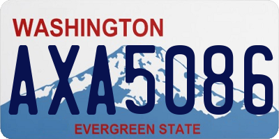 WA license plate AXA5086