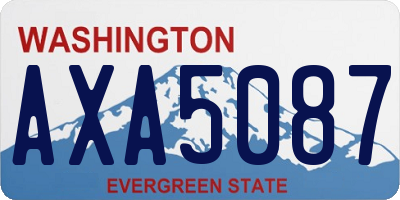 WA license plate AXA5087
