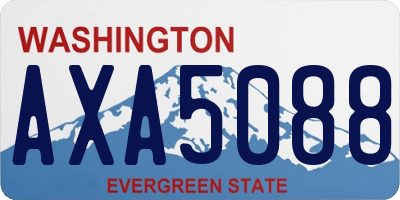 WA license plate AXA5088