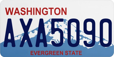 WA license plate AXA5090