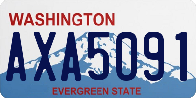 WA license plate AXA5091