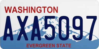 WA license plate AXA5097