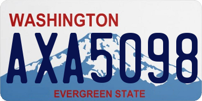 WA license plate AXA5098