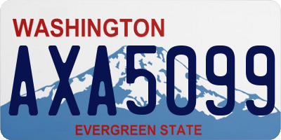 WA license plate AXA5099