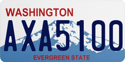 WA license plate AXA5100