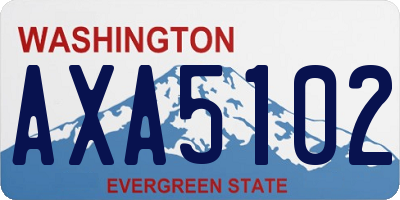 WA license plate AXA5102