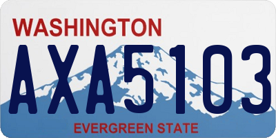 WA license plate AXA5103