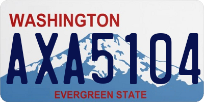 WA license plate AXA5104