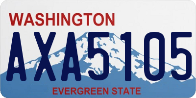 WA license plate AXA5105