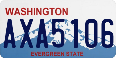 WA license plate AXA5106