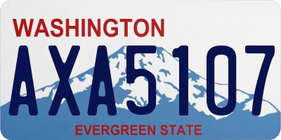 WA license plate AXA5107