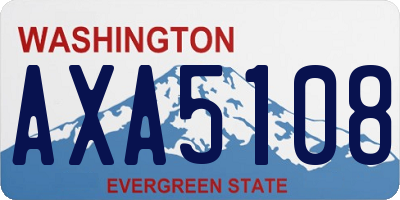 WA license plate AXA5108