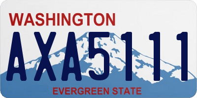 WA license plate AXA5111