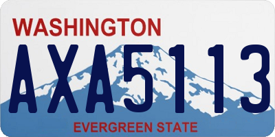 WA license plate AXA5113