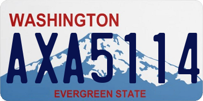 WA license plate AXA5114
