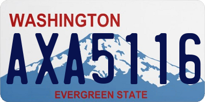WA license plate AXA5116