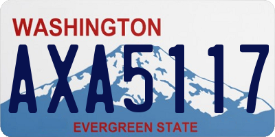 WA license plate AXA5117