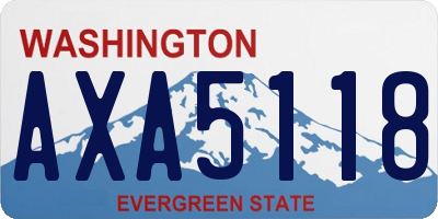WA license plate AXA5118