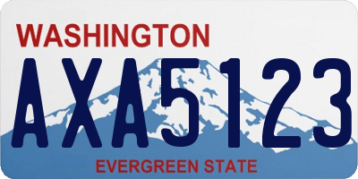 WA license plate AXA5123
