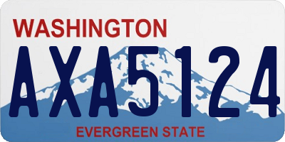 WA license plate AXA5124