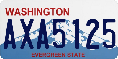 WA license plate AXA5125