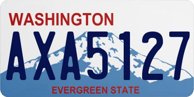 WA license plate AXA5127