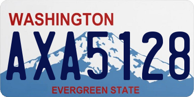 WA license plate AXA5128