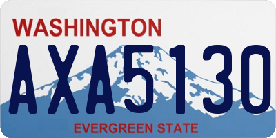 WA license plate AXA5130