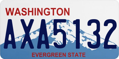 WA license plate AXA5132