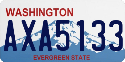WA license plate AXA5133