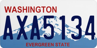 WA license plate AXA5134