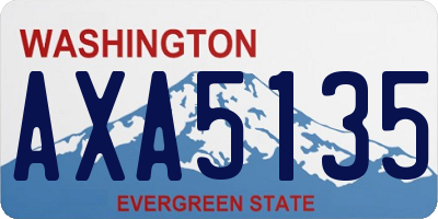 WA license plate AXA5135