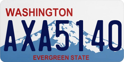WA license plate AXA5140
