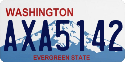 WA license plate AXA5142