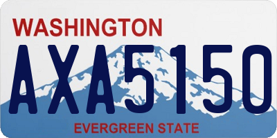 WA license plate AXA5150
