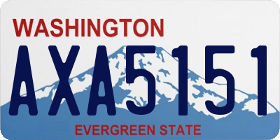 WA license plate AXA5151