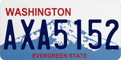 WA license plate AXA5152