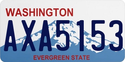 WA license plate AXA5153