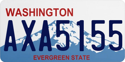 WA license plate AXA5155