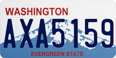 WA license plate AXA5159