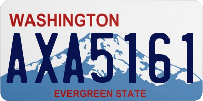 WA license plate AXA5161