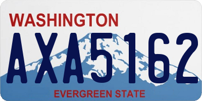 WA license plate AXA5162