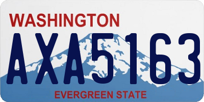 WA license plate AXA5163